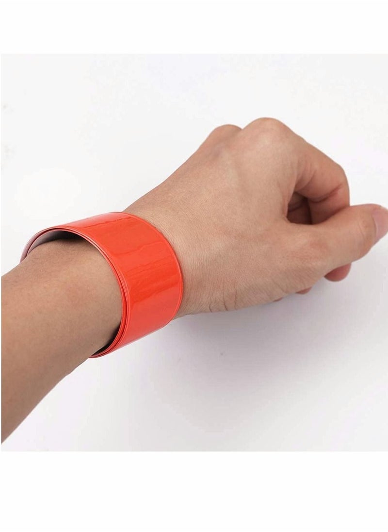 Excefore 6pcs Reflective Bands, Slap Bracelet, Wristband High Visibility Reflectors, for Night Run, Cycling, Working  - Image 2