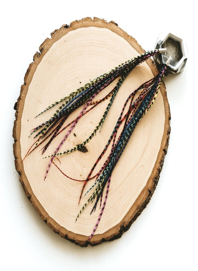 Feather Headz Bohemian handmade long lightweight feather dangle earrings for women, Large, Feather, No Gemstone - Image 3