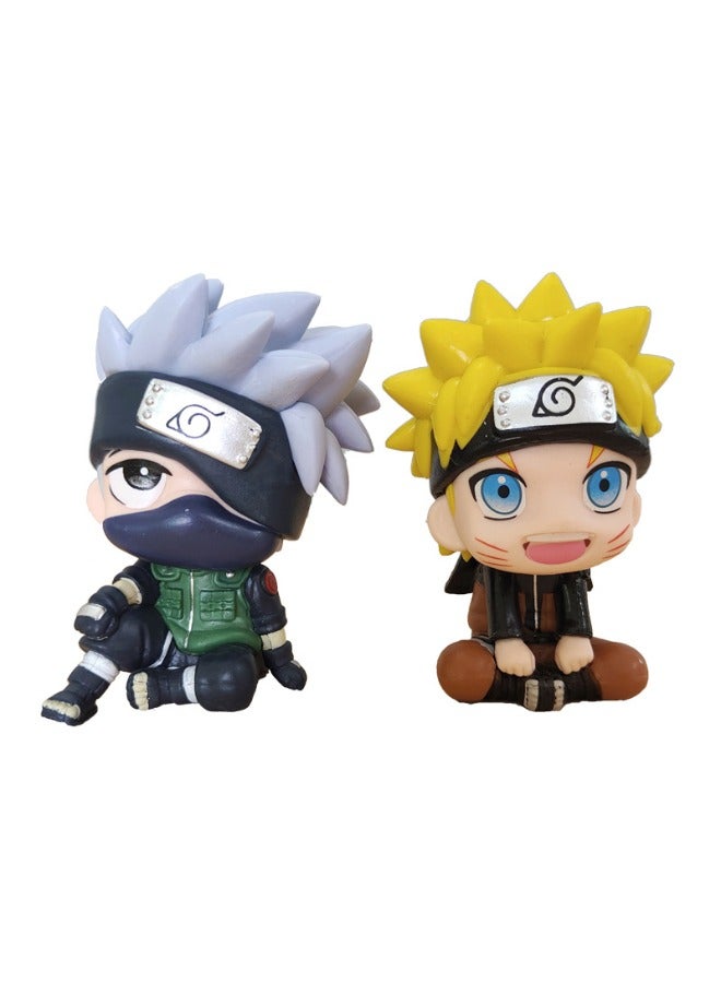 2-Piece Cartoon Statue Model Action Figure Toy Collection Set Suitable For Car and Table Decoration - Image 1