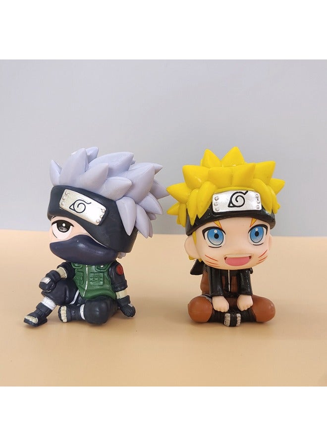 2-Piece Cartoon Statue Model Action Figure Toy Collection Set Suitable For Car and Table Decoration - Image 2