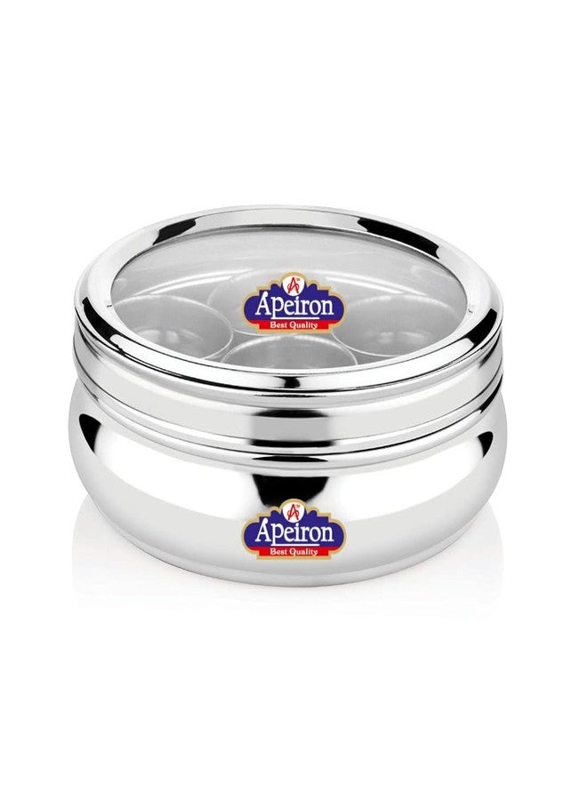 Apeiron Stainless Steel Belly Shape Masala Dabba No. 11