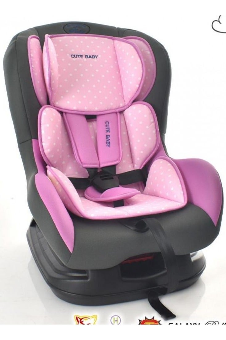 كيوت بيبي مقعد سيارة مريح للأطفال مع أوضاع استلقاء متعددة، وارتفاع مسند رأس قابل للتعديل، مقعد سيارة للأطفال الصغار للسفر - Image 1