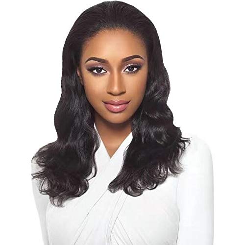 Urbeauty Half Wigs for Black Women Body Wave Wig Human Hair 12inch 34 Wig with Headband Clip in Wigs No Glue No Sewing