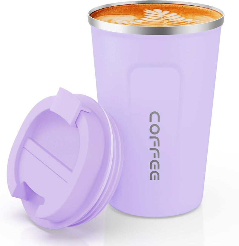 CS COSDDI 12 oz Stainless Steel Vacuum Insulated Tumbler - Coffee Travel Mug Spill Proof with Lid - Coffee Cups for Keep Hot/Ice Coffee,Tea and Beer - Image 1