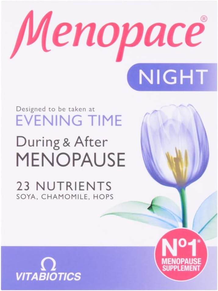 Menopace Night - 30 Tablets | Menopause Support Supplement