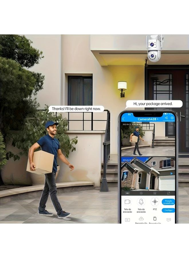 VVA3 Color 2.4G 5GHz Dual Lens Wireless Security Camera AI Motion Tracking Color Night Vision IPX6 Waterproof Outdoor - Image 5