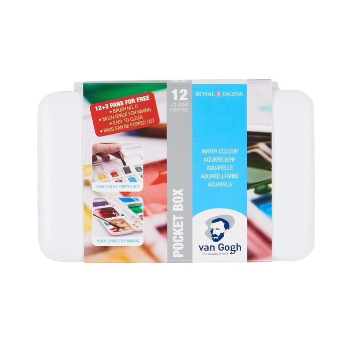 Van Gogh Talens watercolour pocket box 15 Colors