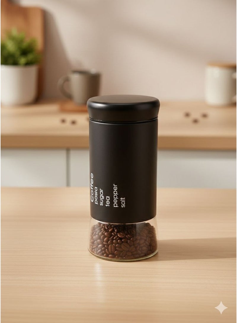 برطمان تخزين بغطاء محكم الغلق بقاعده زجاجيه شفافه - Image 2