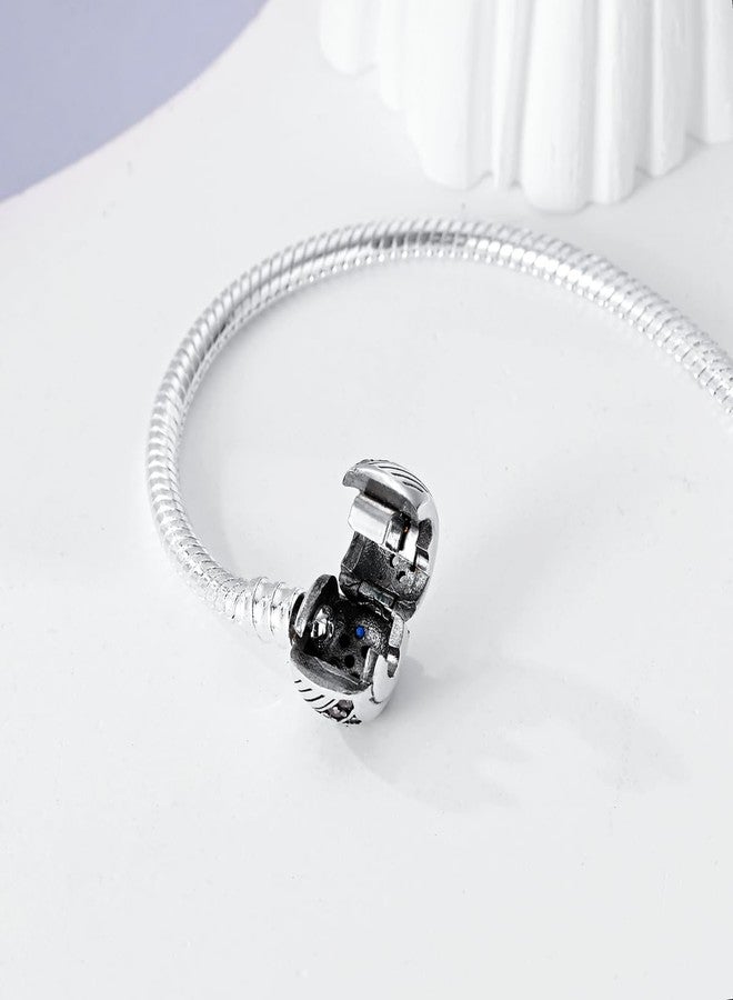 MULA 925 Sterling Silver Snake Chain Charm Bracelet Butterfly Sunflower Heart with 5A Cubic Zirconia Bracelets for Women - Image 3