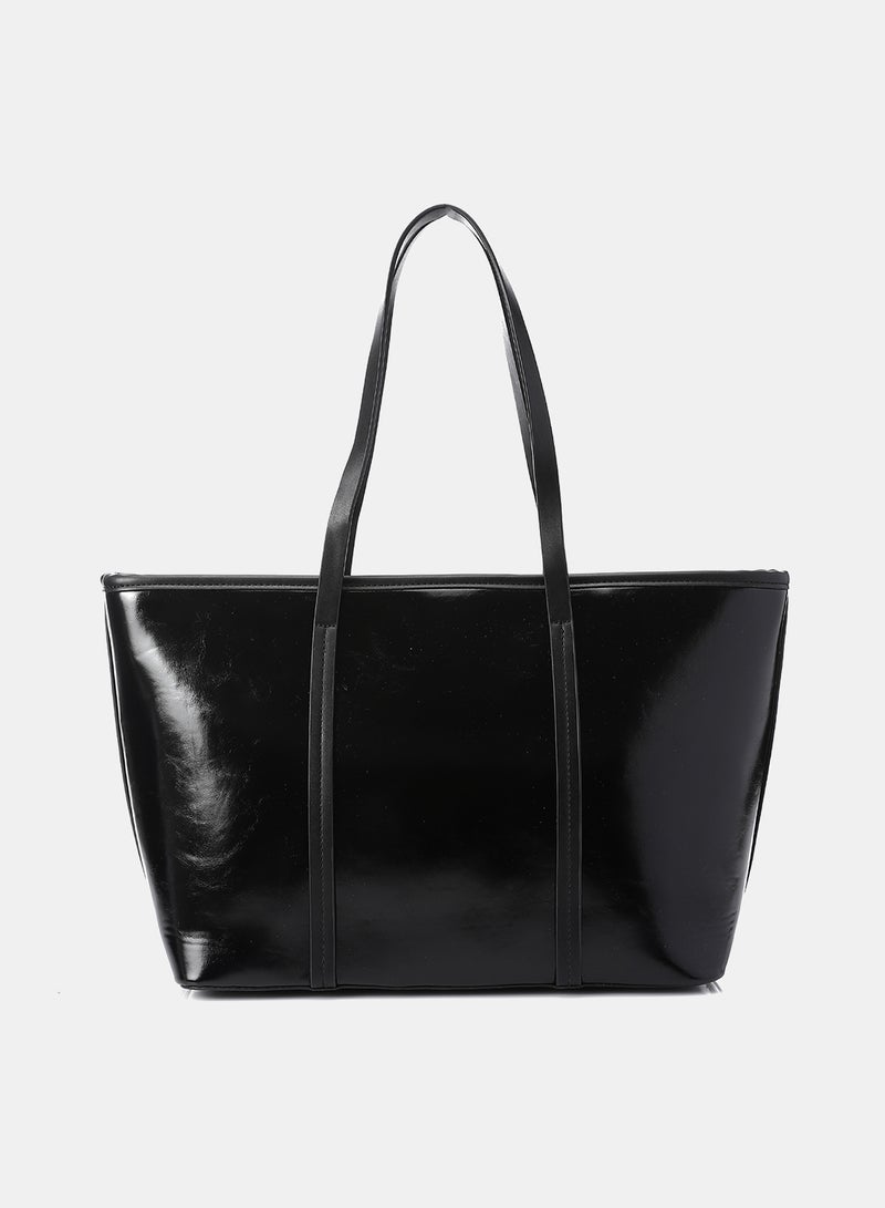 Dejavu Elegant Shoulder Bag-LID-DJTX-012-Black - Image 3