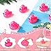 Vertintong 50 Pcs Mini Flamingo Rubber Duck Bulk Pink Flamingos Bath Toys Floating Squeaky Toy Cute Rubber Duckies for Baby Shower Cake Decoration Classroom Prizes Holiday - Image 4