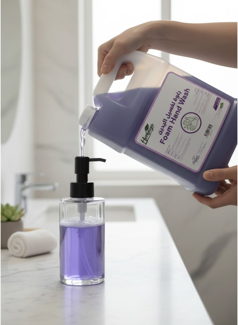 Elegant Hemaya Foam Hand Wash - Refreshing Orchid Scent - 4L Economy Pack - Image 5