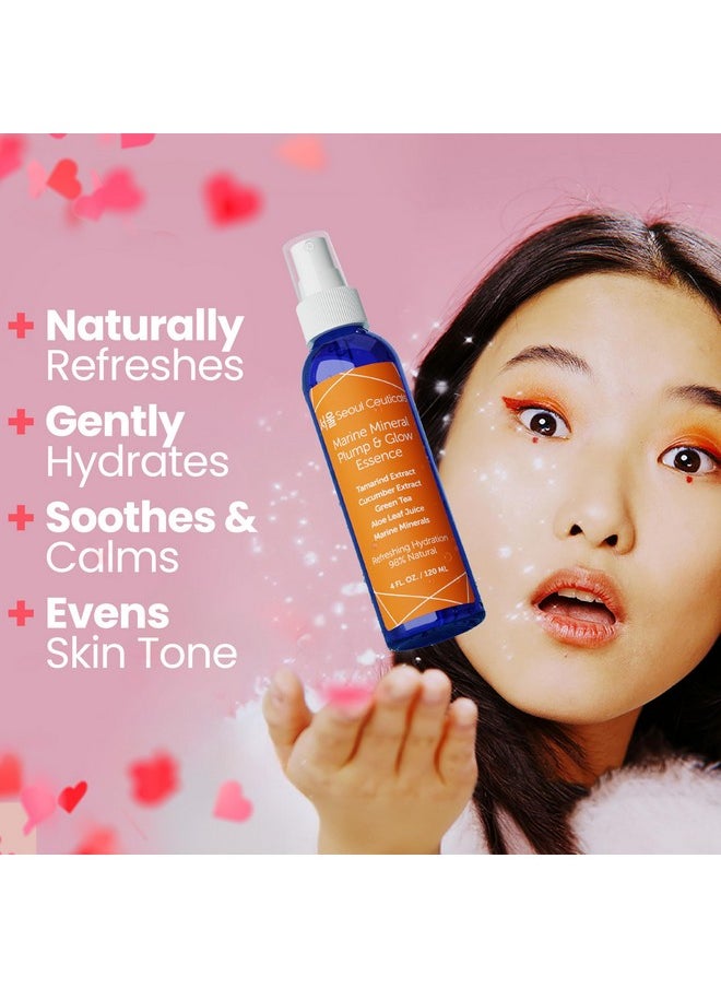 seoulceuticals - SeoulCeuticals Korean Skin Care Essence Toner - K Beauty Skincare Spray Mist For Face Contains Cucumber Extract and Marine Minerals + Organic Aloe - Get That Healthy Youthful Glow - Image 1