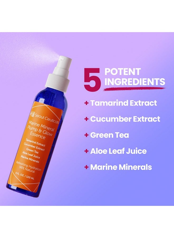 seoulceuticals - SeoulCeuticals Korean Skin Care Essence Toner - K Beauty Skincare Spray Mist For Face Contains Cucumber Extract and Marine Minerals + Organic Aloe - Get That Healthy Youthful Glow - Image 1