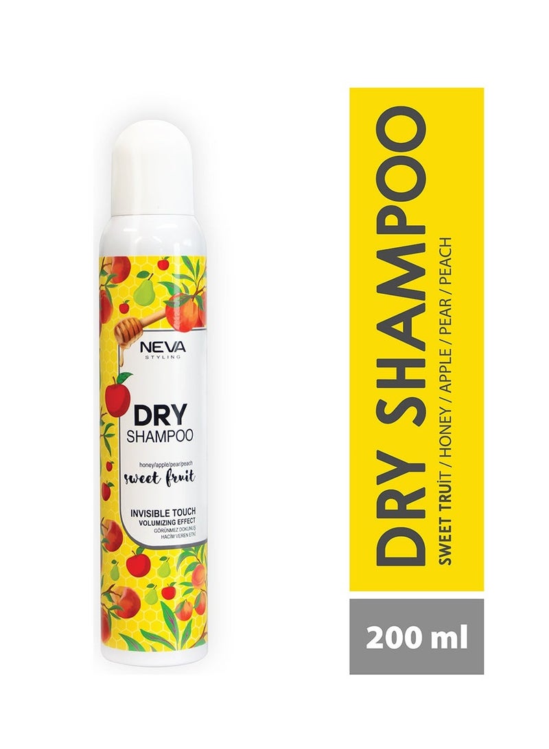 NEVA Neva Organic Styling Dry Shampoo Invisible Touch Volumizing Effect Sweet Fruit Honey, Apple, Pear & Peach, 200ml  - Image 1