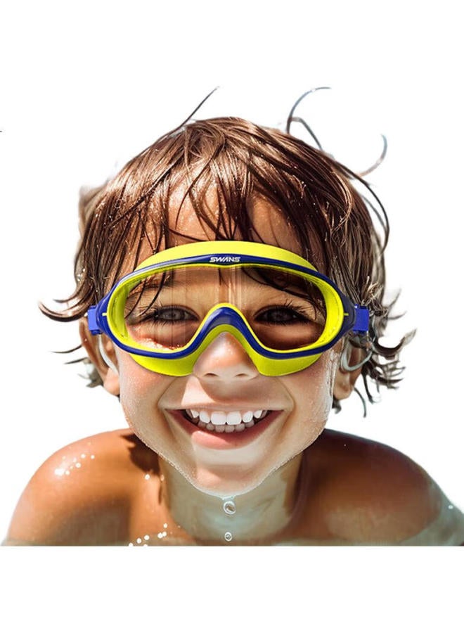 Swans Children'S Swimming Goggles For Boys And Girls, Anti-Fog Waterproof High-Definition Clear Large Frame Swim Goggles And Swim Cap Two-Piece Set, Little Rabbit - Image 3