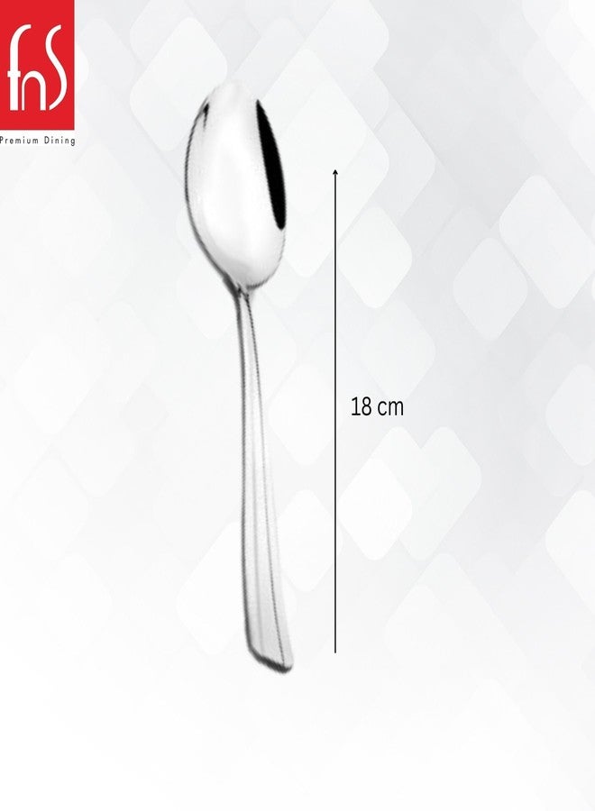FnS Premium Stainless Steel Venice Dinner Spoon (Set of 6 Dinner Spoon) for Home Dining and Kitchen - Image 3