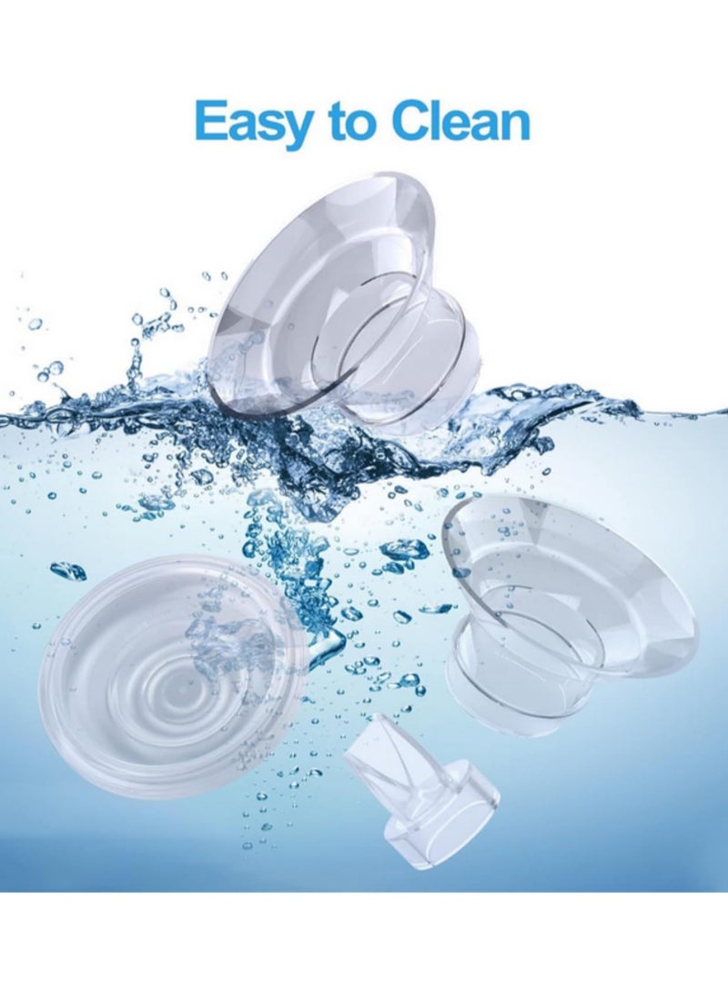 Flange Inserts 13/15/17/19/21mm for Momcozy Wearable Breast Pump S12 Pro/S9 Pro/S12/S9, Compatible with TSRETE/Spectra/Medela 24mm Flanges Includes Silicone Diaphragm & Duckbill Valves (5 Sizes) - Image 3