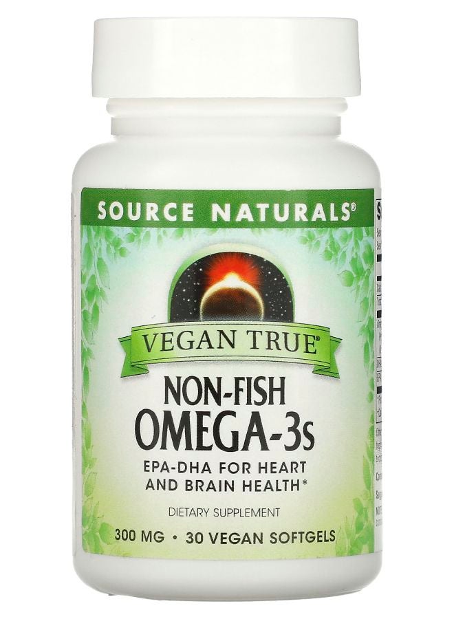 Vegan True Non-Fish Omega-3s 300 mg 30 Vegan Softgels