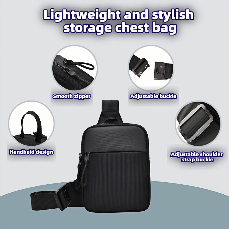 BUBBLE-FLY Lightweight Water-Resistant Crossbody Bag, Multi-Pocket Organizer for Phone, Keys, Essentials - Unisex Mini Sling Pack for Hiking, Commute, Cycling - Image 4