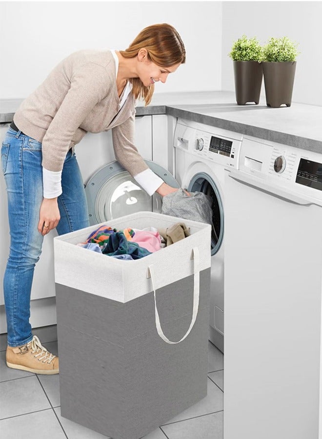 HOMESTAR Dirty Clothes Storage Bin Laundry Basket Laundry Basket Laundry Hamper Bag Washing Bin Clothes Bag Collapsible Laundry Basket Collapsible Waterproof Clothes Hamper - Image 1