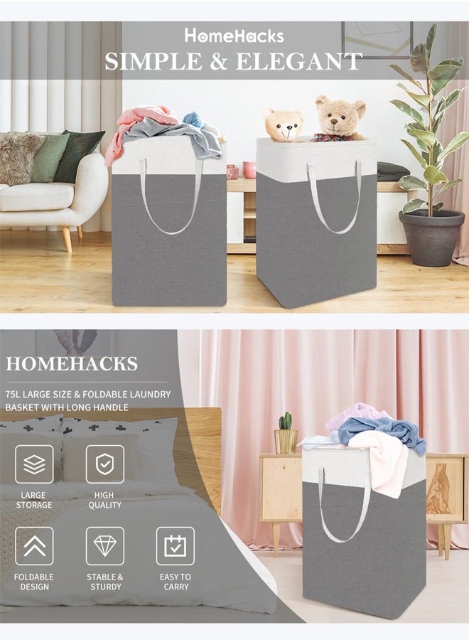 HOMESTAR Dirty Clothes Storage Bin Laundry Basket Laundry Basket Laundry Hamper Bag Washing Bin Clothes Bag Collapsible Laundry Basket Collapsible Waterproof Clothes Hamper - Image 4