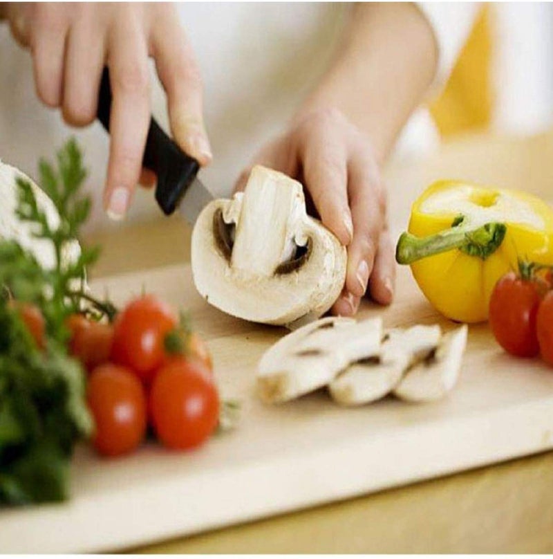 Ngel Stainless Steel Kitchen 5Pcs Knife Set with Wooden Chopping Board Scissor Vegetable Meat Cutting - Image 5