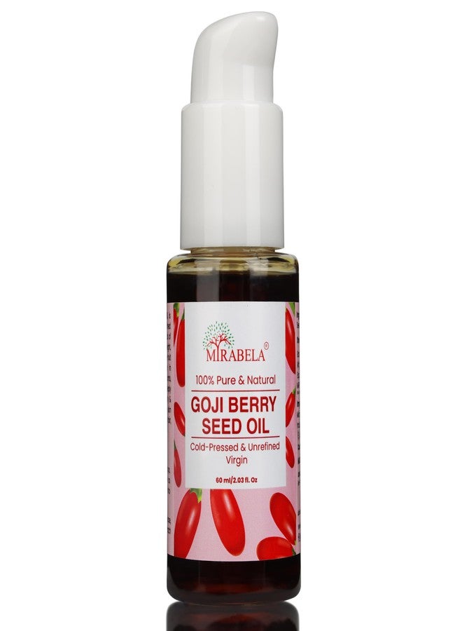 Mirabela Goji Berry Seed Oil - 100% Pure Cold Pressed Nourishing Hair Oil for Hair Growth, Damage Repair, Hair Fall Control, Antioxidant-Rich Oil with Vitamins C, E & A for Anti-Aging Skin Care, 60ml - Image 1
