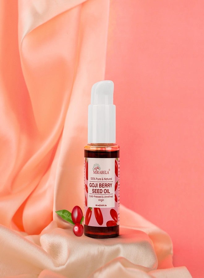 Mirabela Goji Berry Seed Oil - 100% Pure Cold Pressed Nourishing Hair Oil for Hair Growth, Damage Repair, Hair Fall Control, Antioxidant-Rich Oil with Vitamins C, E & A for Anti-Aging Skin Care, 60ml - Image 4