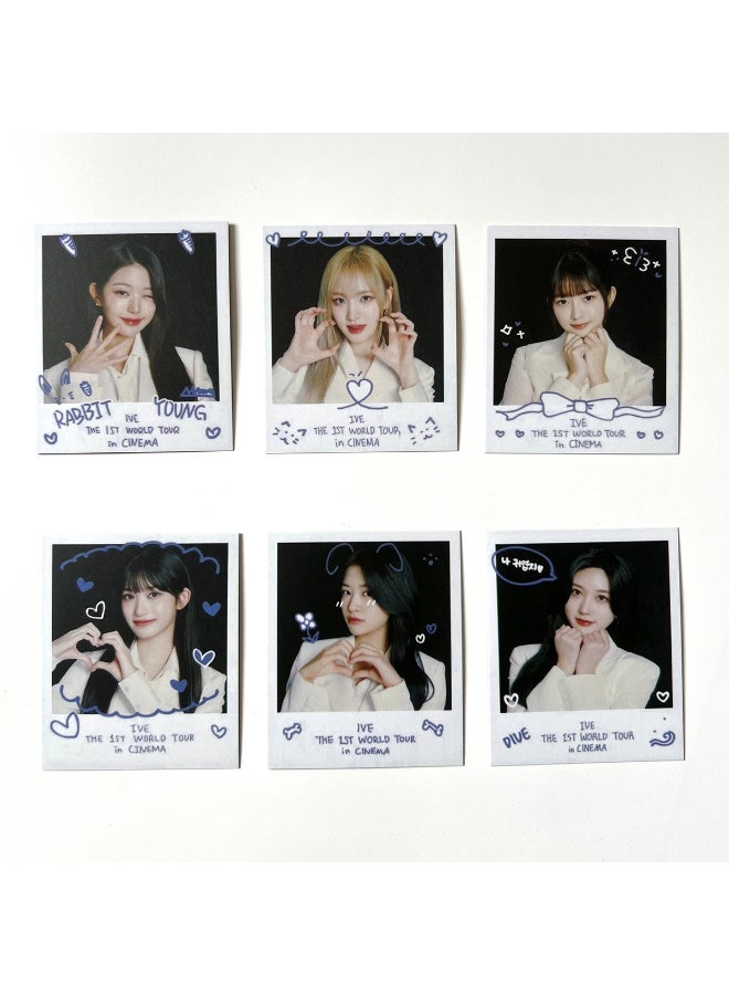 NIBEMINENT 6 Pcs Kpop IVE World Tour Cinema Lomo Cards Card For Fans Collection Gifts - Image 1