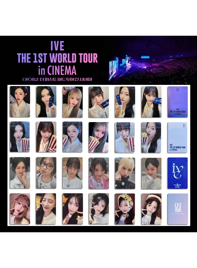 NIBEMINENT 6 Pcs Kpop IVE World Tour Cinema Lomo Cards Card For Fans Collection Gifts - Image 2
