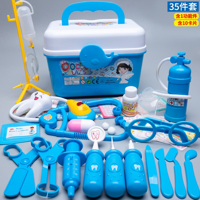 general Kids Doctor Toy Set with Doll and Stethoscope, 53-Piece Medical Kit for Pretend Play - Image 1