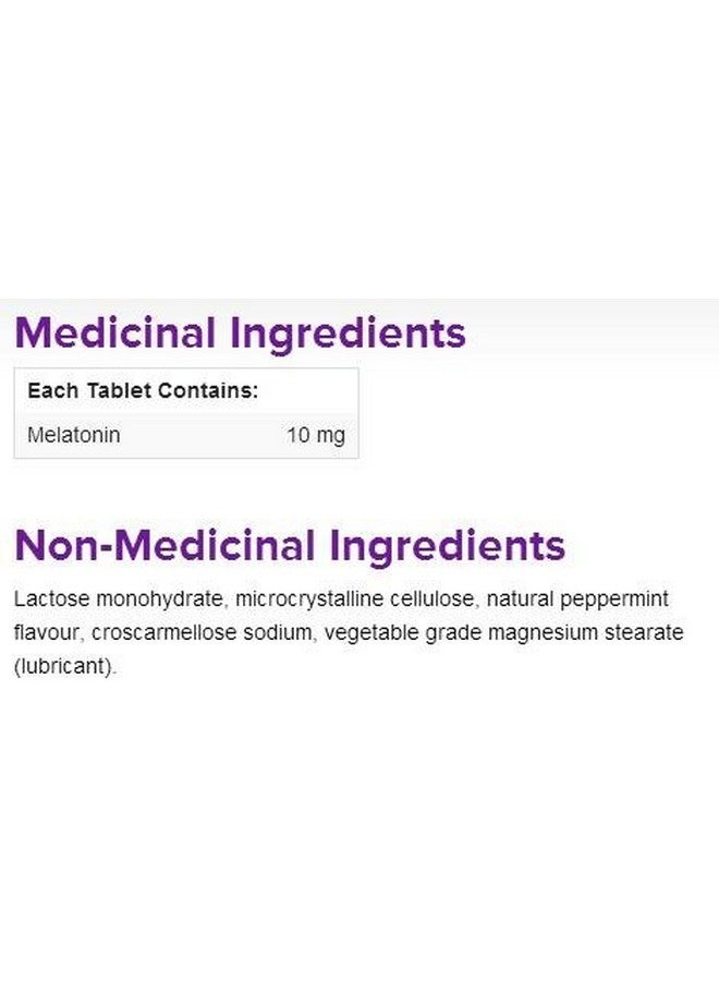 Webber naturals Webber Naturals Melatonin Easy Dissolve, 10 mg, 72 sublingual tabs - Image 2