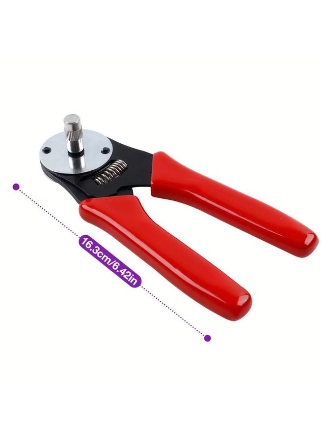 Professional 4 Way Crimping Pliers Manual Wire Crimper Tool Red Handles 0 5 1 5mm 20 16AWG - Image 4