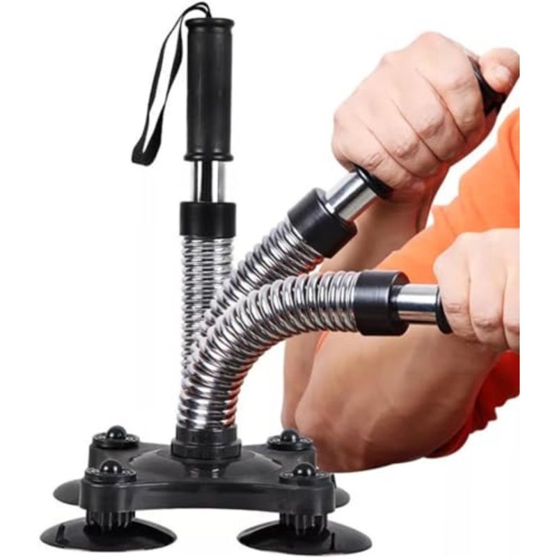 Arm Wrestling Training Equipment, steel construction, black, 4550lbs adjustable forearm trainer for home fitness, professional non-professional wrist strength development - Image 1