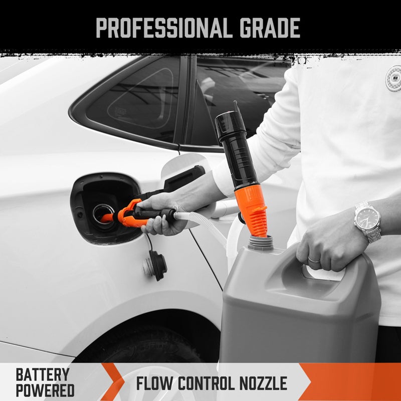 Transfer Pump: Black PP Material Portable Battery Powered Pump - Precise Flow Control Efficient Filtration System for Home Backup Car Maintenance Outdoor Activities - Image 3