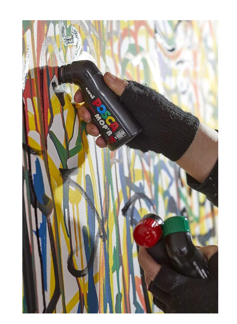 POSCA - Posca MOP’R PCM-22 Multi Surface Permanent Paint Marker, XXL Round Tip 3-19 mm, Box of 4 Red - Image 1