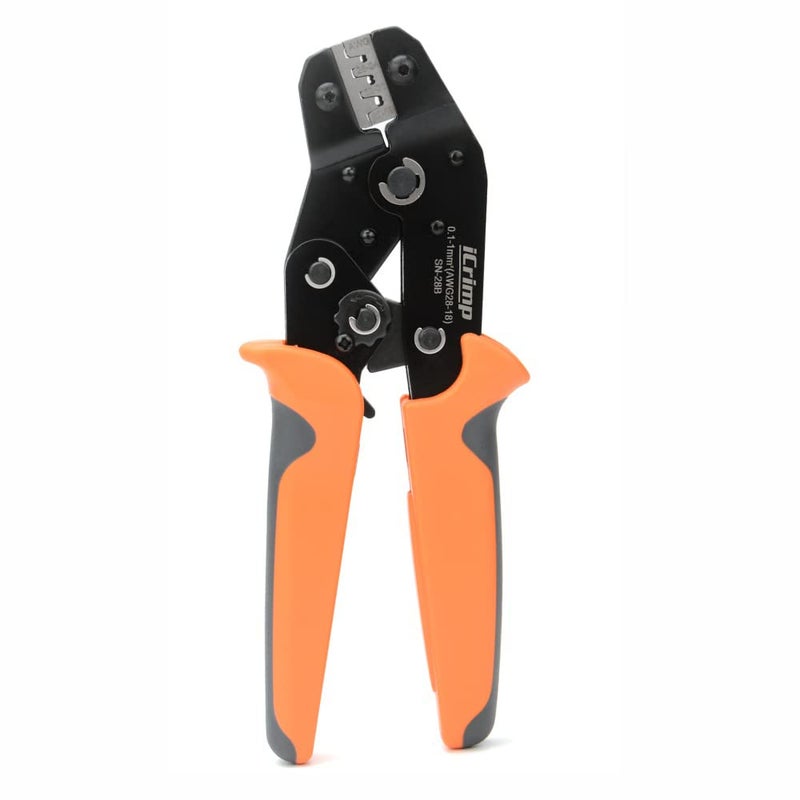IWISS iCrimp SN-28B Dupont Terminal Ratchet Crimper 0.1-1.0mm Â²(AWG28-18) for 2.54mm 3.96mm KF2510 JST XH VH Connectors - Image 1