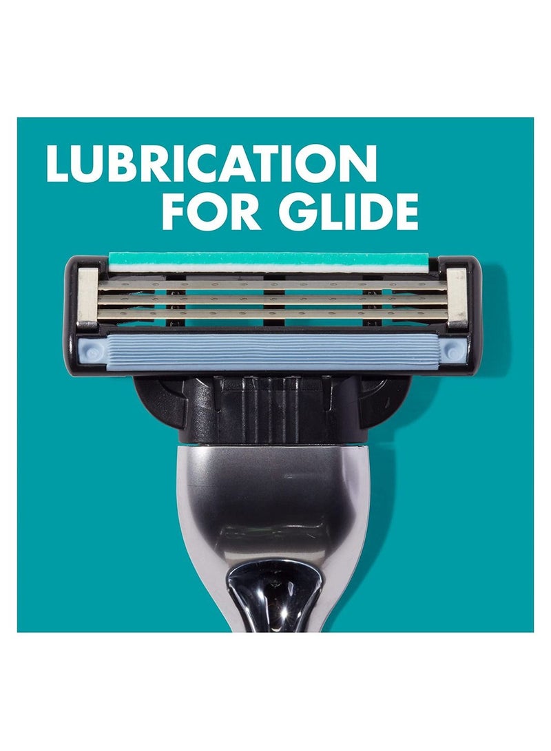 Gillette 8-Piece Mach3   Razor Refill Cartridges Blue/Silver - Image 4