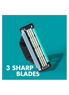 Gillette 8-Piece Mach3   Razor Refill Cartridges Blue/Silver  - Image 5