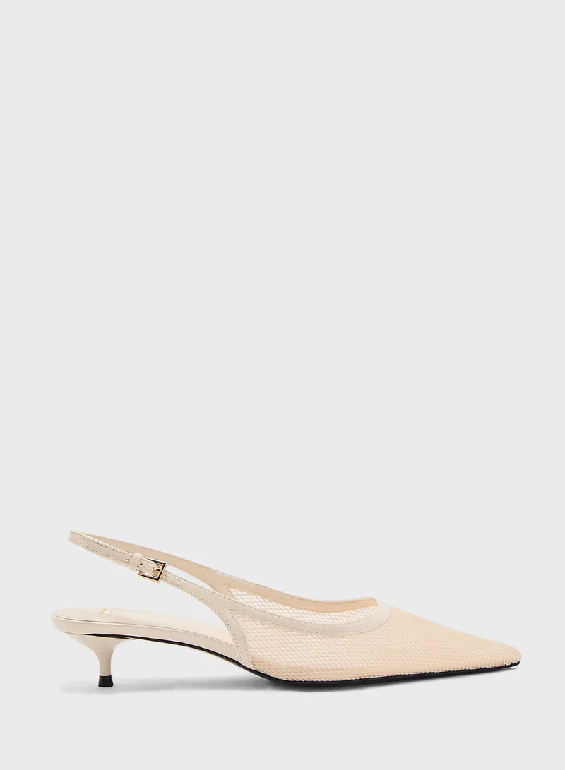 مانجو Heeled Mesh Shoes