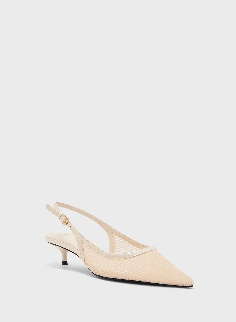 مانجو Heeled Mesh Shoes