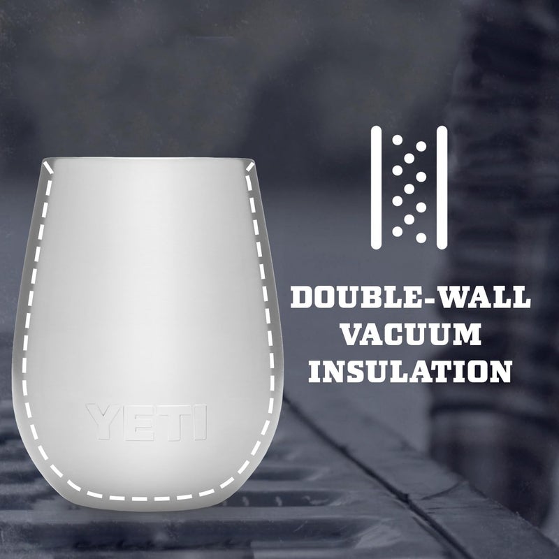 YETI Rambler 10 oz Wine Tumbler, Vacuum Insulated, Stainless Steel with MagSlider Lid, Agave Teal - Image 4