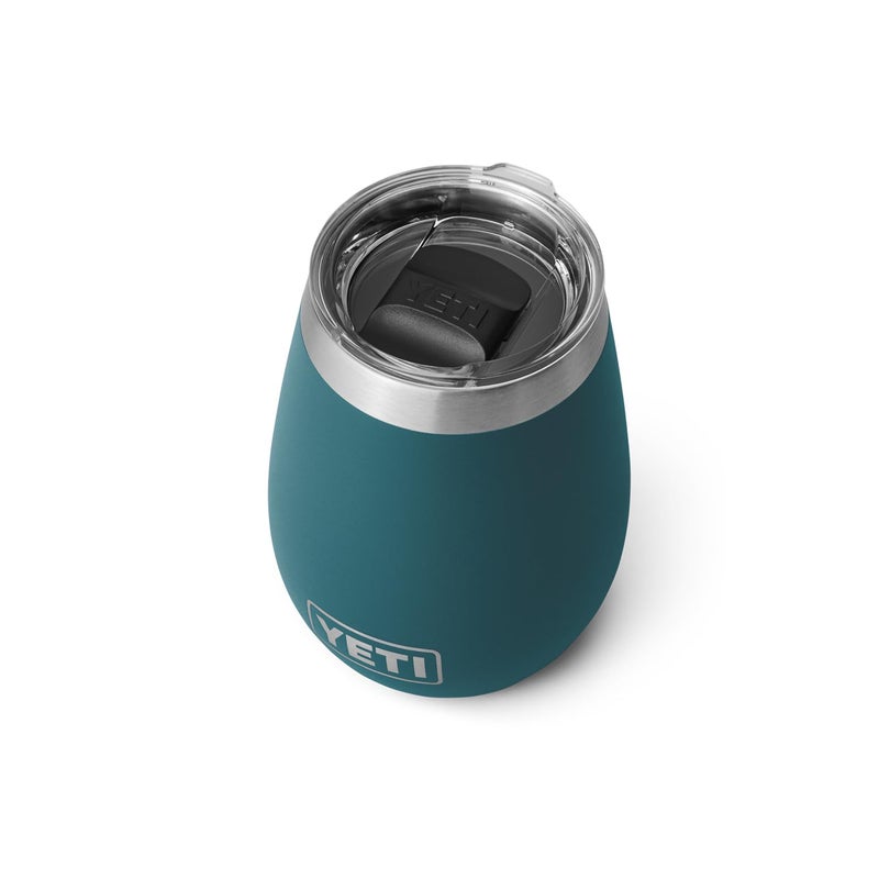 YETI Rambler 10 oz Wine Tumbler, Vacuum Insulated, Stainless Steel with MagSlider Lid, Agave Teal - Image 1