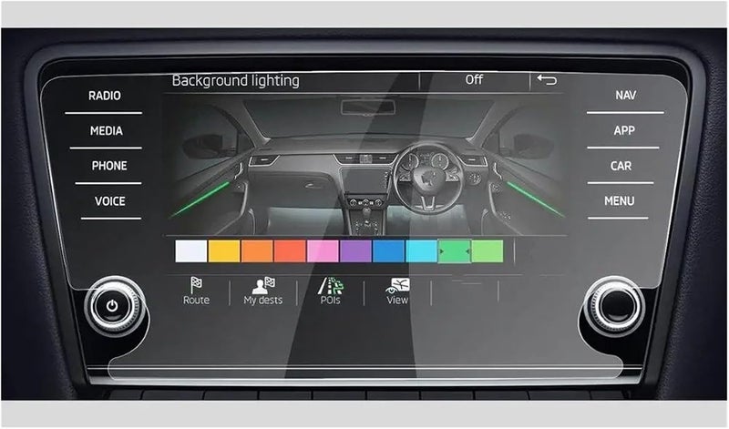 Car GPS Protective Film For Octavia For Amundsen 2017 2018 2019 Car Screen Protector 8Inch Navigation Touch Display - Image 1