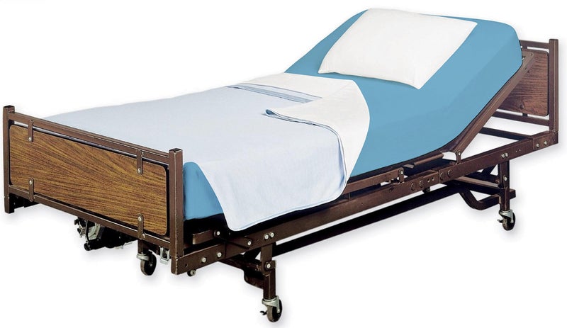 DESTINY CRESCENT BED Crescent Bedding Hospital Twin Extra Long 100% Cotton Jersey Sheet Set - Soft and Comfy Twin XL (Twin XL  Light Blue) 