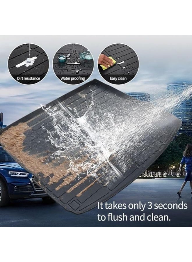 9D Car Trunk Mats – Durable Carbon Fiber Material for Easy Cleaning - Image 3