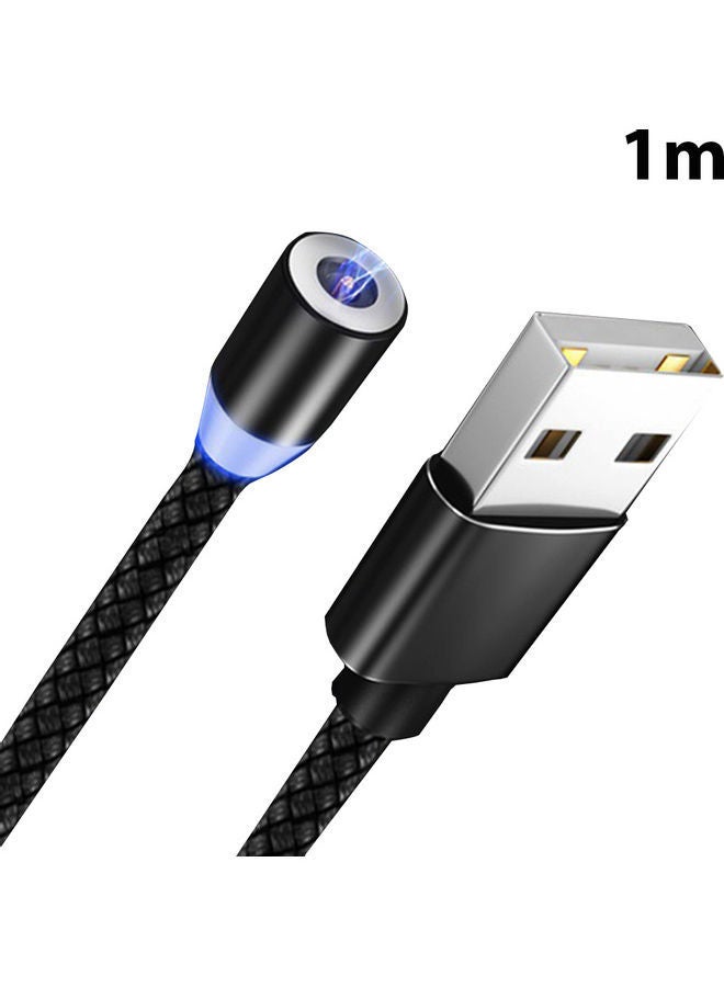 NIBEMINENT USB Magnetic Charging Cable Black - Image 1