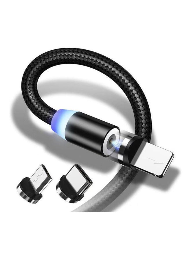 NIBEMINENT USB Magnetic Charging Cable Black - Image 5