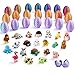 MONJITA 21 Pcs 3D Printed Easter Eggs with 21 Pcs Mini Animal Figurines Inside Flexible Articulated Fidget Toys Party Favors Easter Basket Stuffers Gifts for Kids Students Carnival Prizes - Image 2